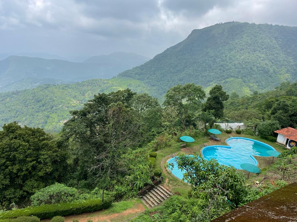 Natural spring-water pool